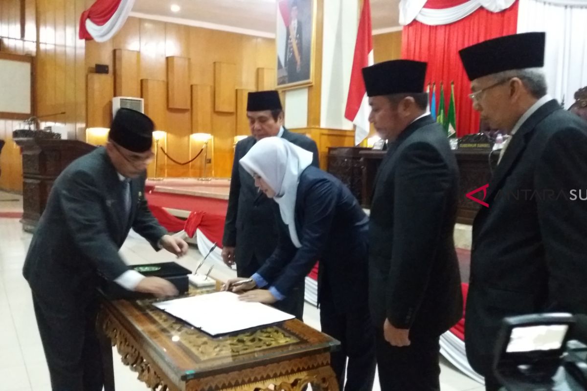 DPRD Sumsel Paripurna penandatanganan nota kesepakatan  KUA dan PPAS