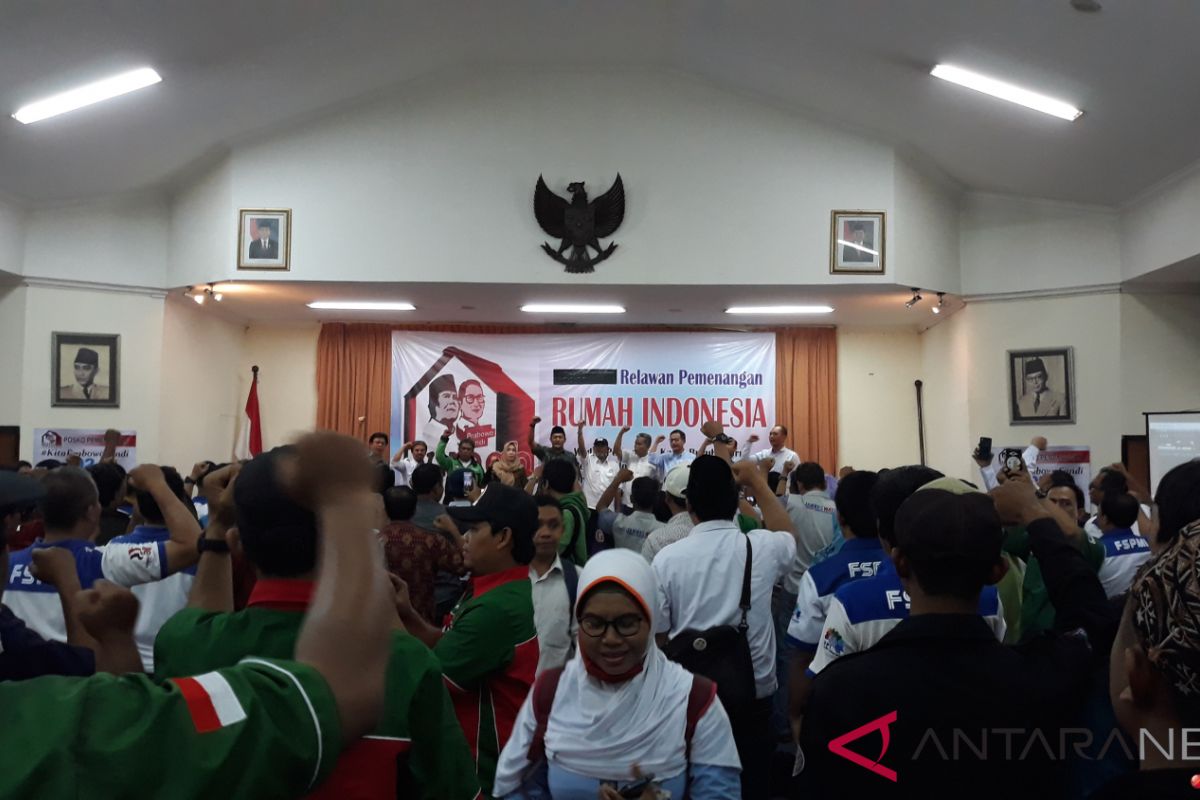 Sejumlah aliansi buruh deklarasi dukung Prabowo-Sandiaga