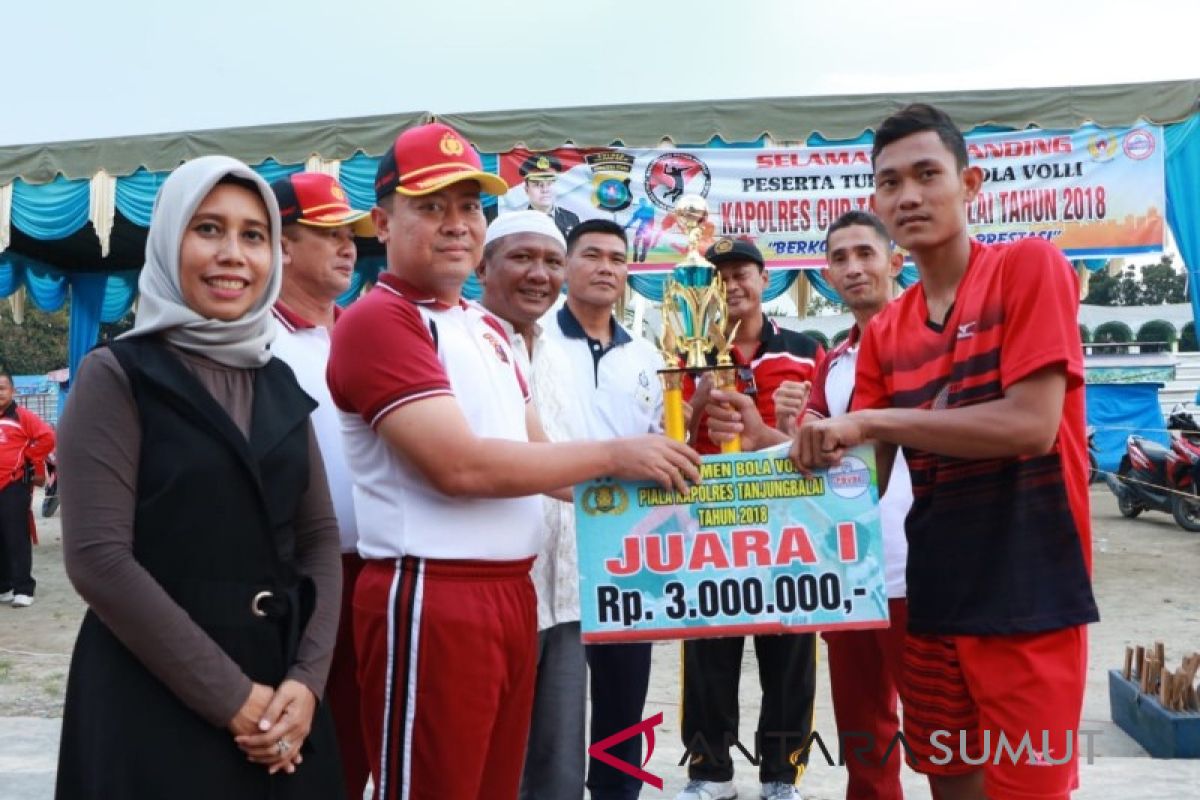 Teluk Nibung VC juara Kapolres Cup 2018