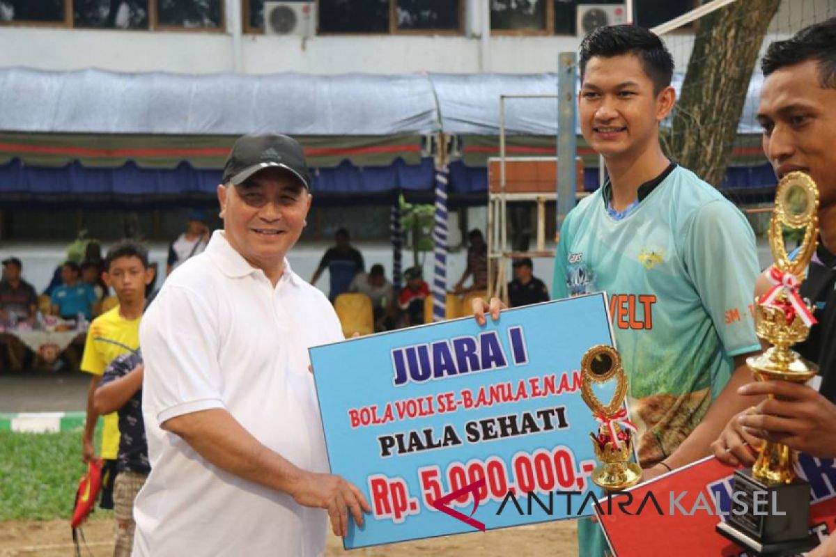 Bupati HSS tutup pertandingan bola voly se Banua Enam