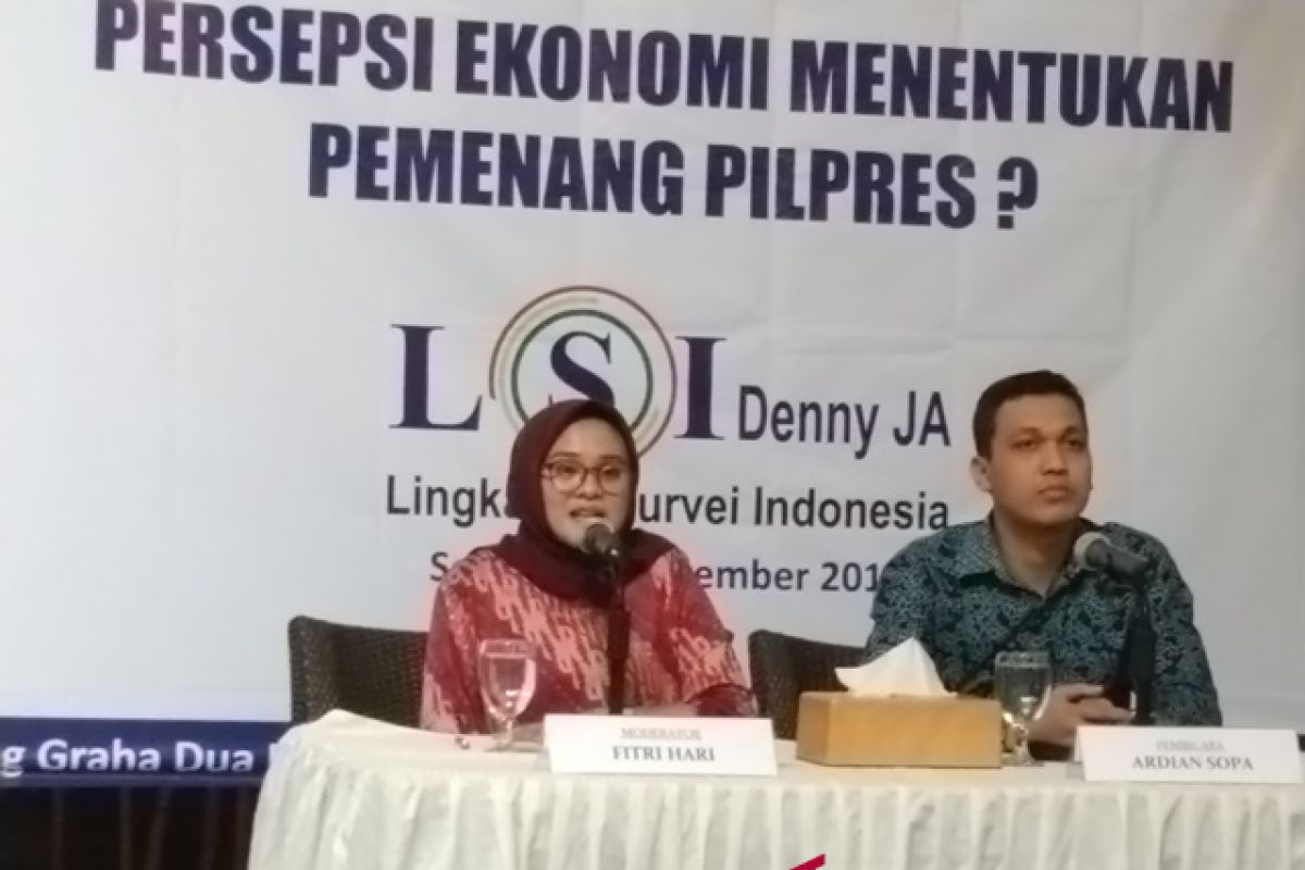 Survei LSI sebut publik nilai kondisi ekonomi baik