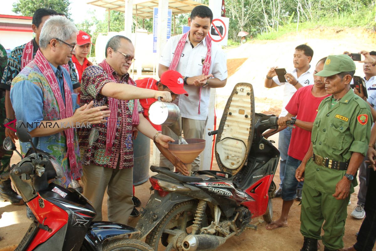 Masyarakat perbatasan sambut gembira kehadiran SPBU bbm satu harga