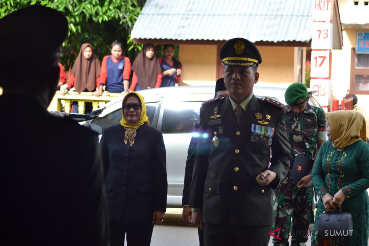 Danyonif 123 irup Hari Pahlawan di Padangsidimpuan