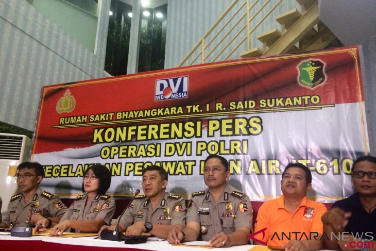 DVI: tunggu tiga bulan untuk memastikan korban Lion Air JT 610 wafat