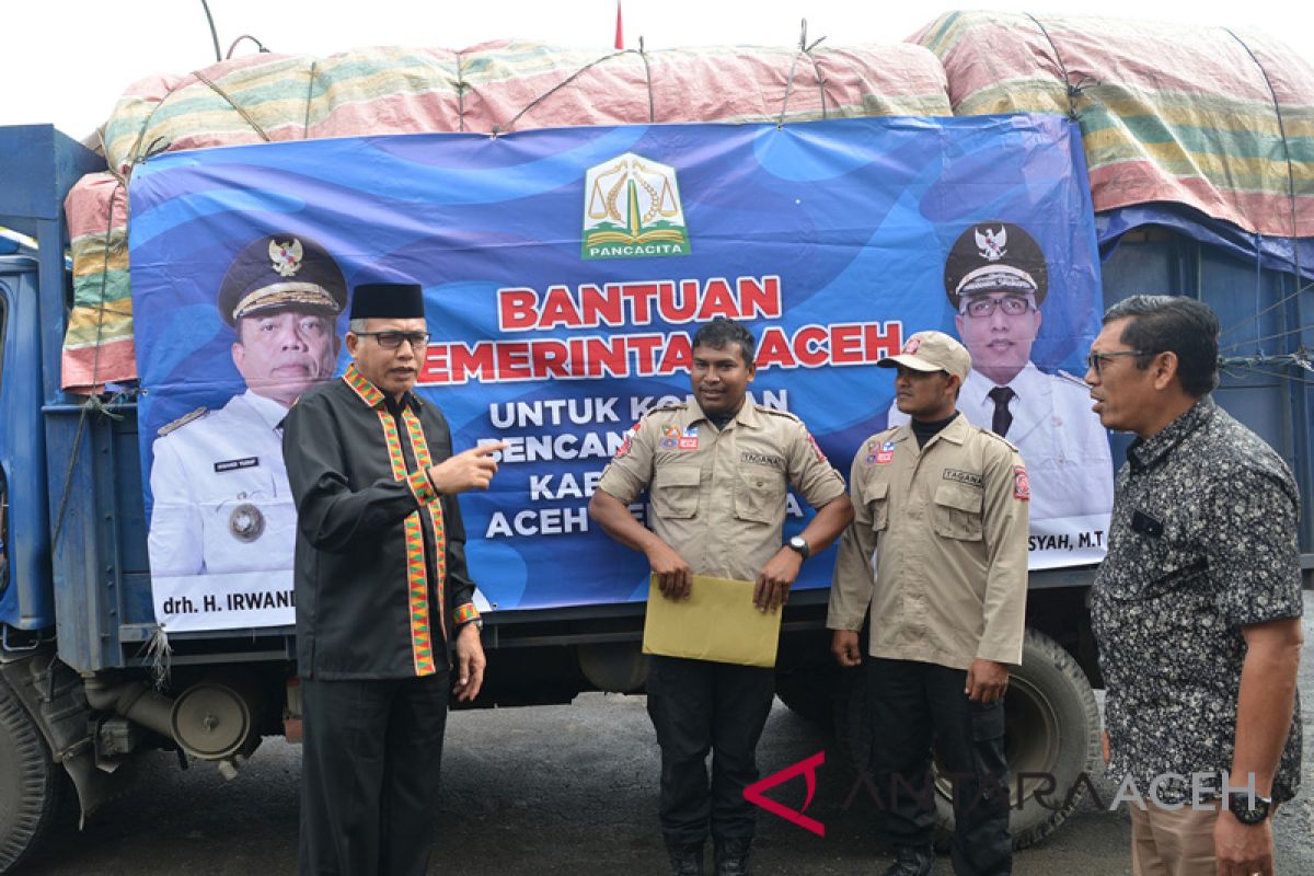Gubernur lepas bantuan korban banjir Aceh Tenggara