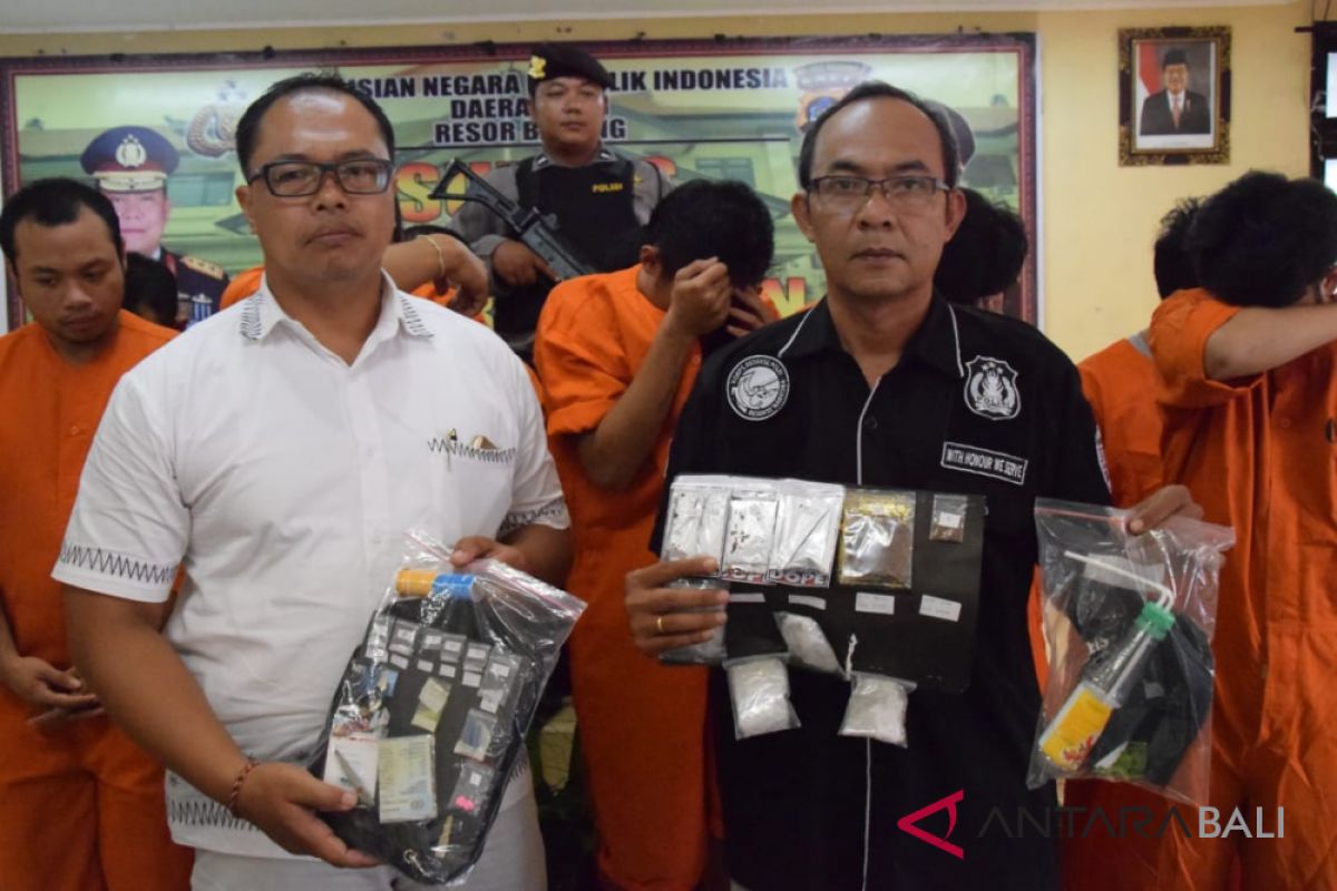 Polres Badung bekuk sepuluh pengedar narkoba