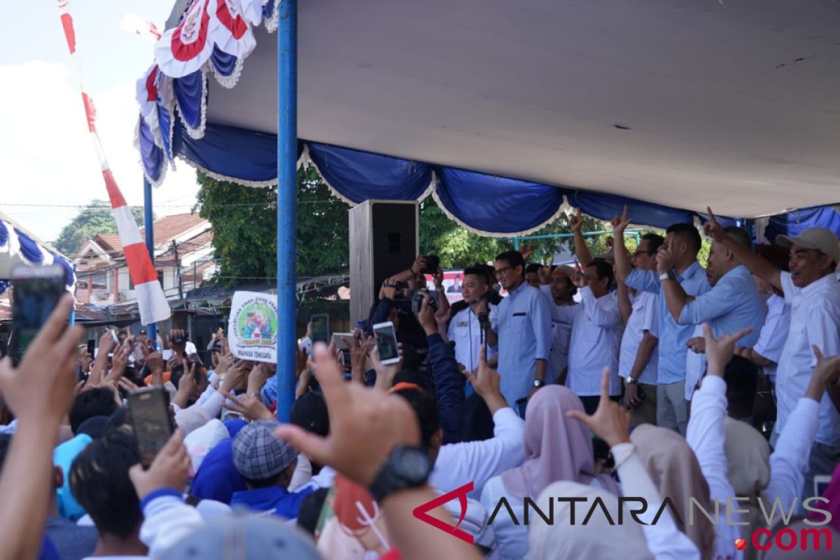 Sandiaga di Manado Ingatkan Kampanye Mempersatukan