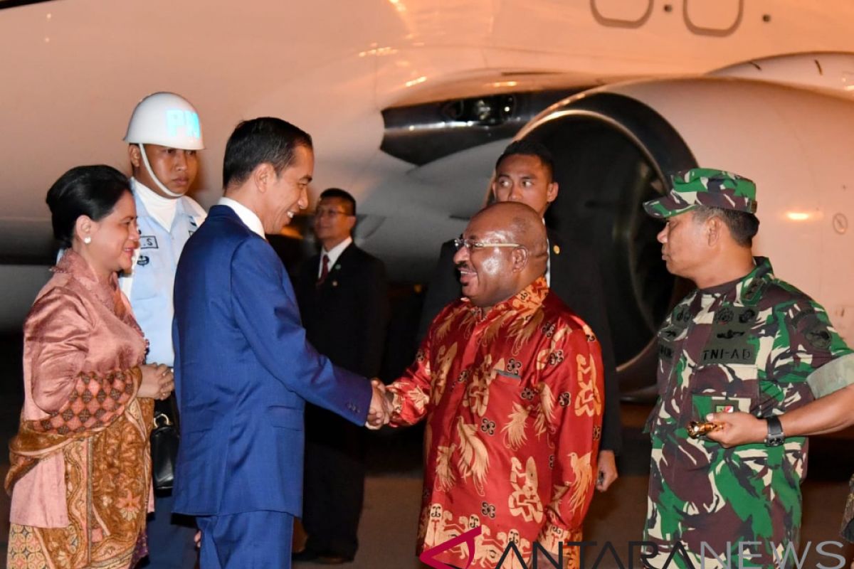 President Jokowi arrives in Merauke