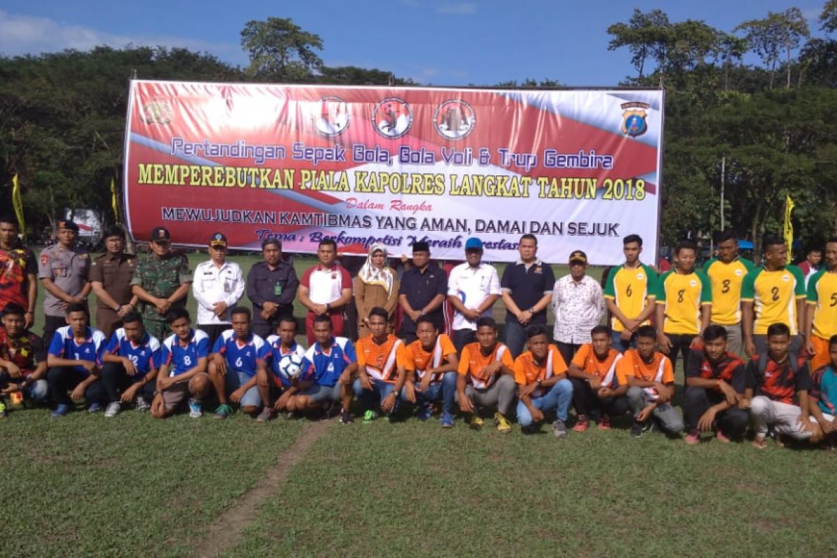 Polres Langkat gelar turnamen olahraga yang diminati masyarakat