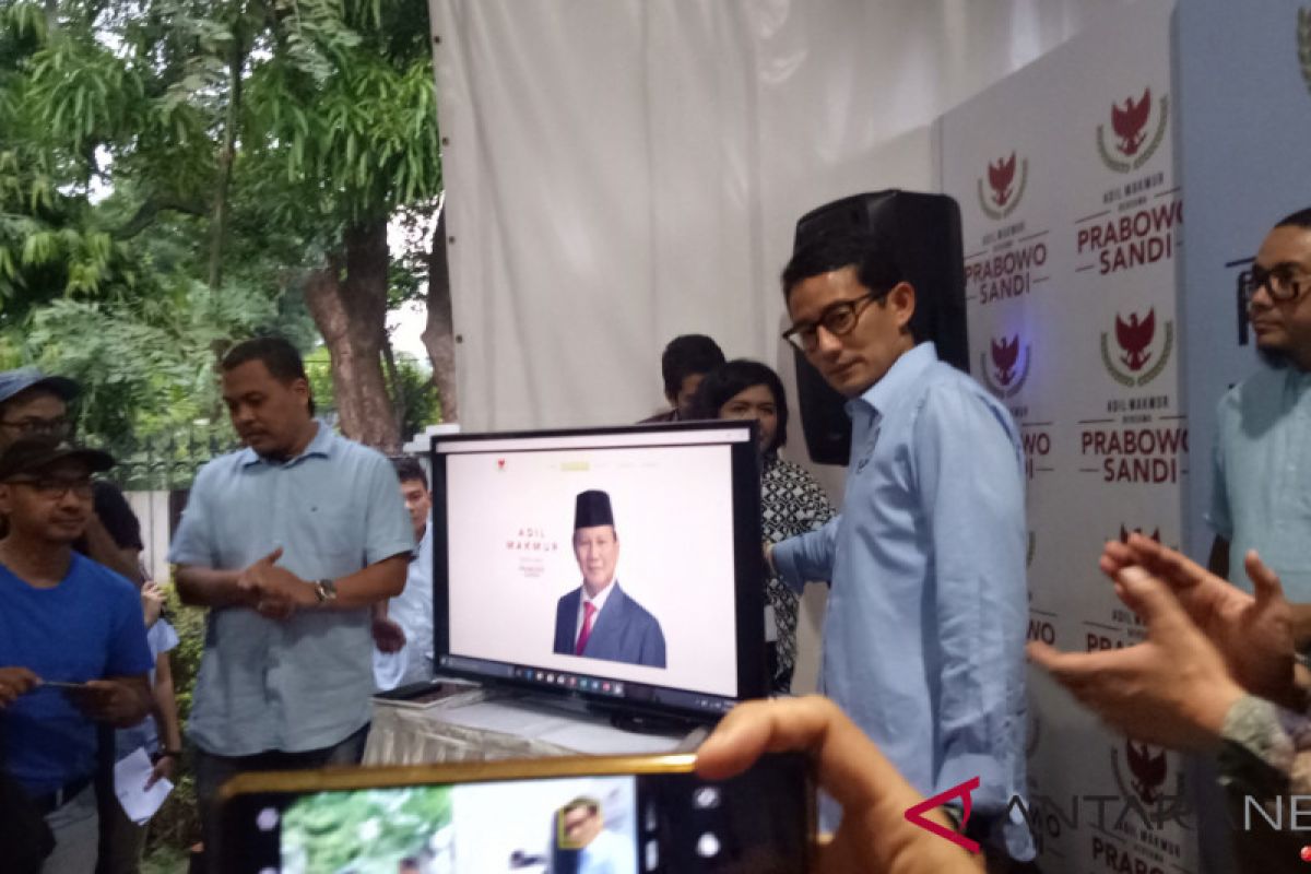 Sandiaga resmikan laman www.prabowo-sandi.com