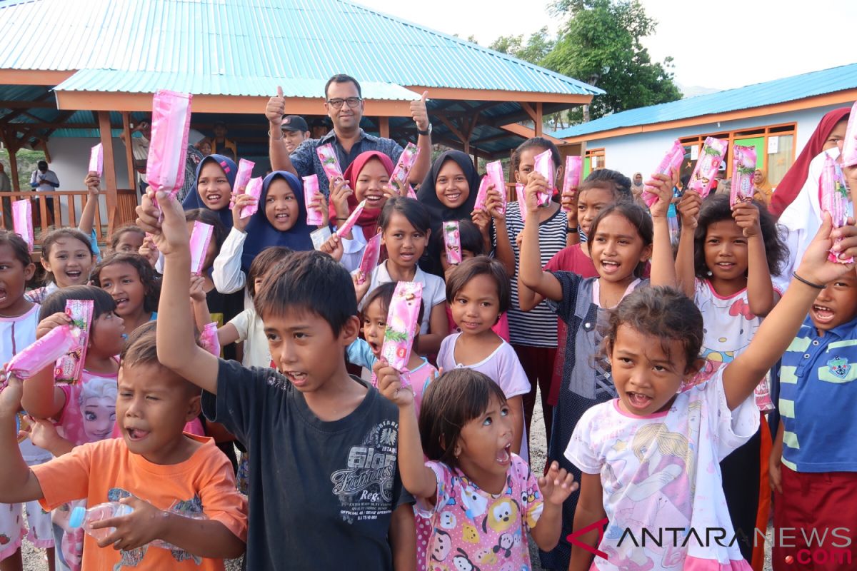 Eskrim yang membawa keceriaan anak-anak Palu