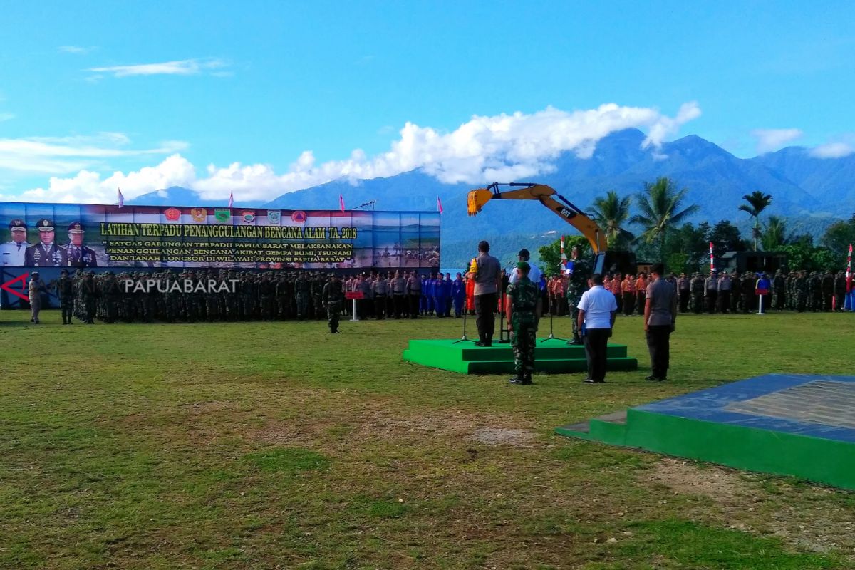 Ribuan personil terlibat dalam latihan penanganan bencana Papua Barat