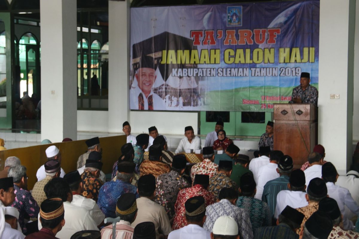 Jamaah calon haji Sleman diberangkatkan pada awal Juli 2019