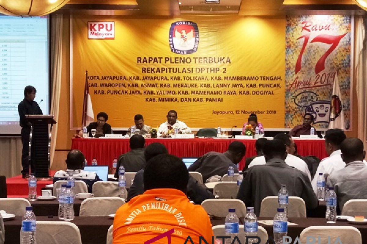 KPU Papua bahas DPT pemilu 2019 hasil perubahan kedua