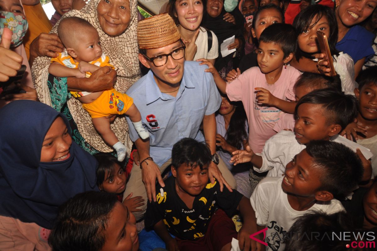 Sandiaga Uno ke Palu