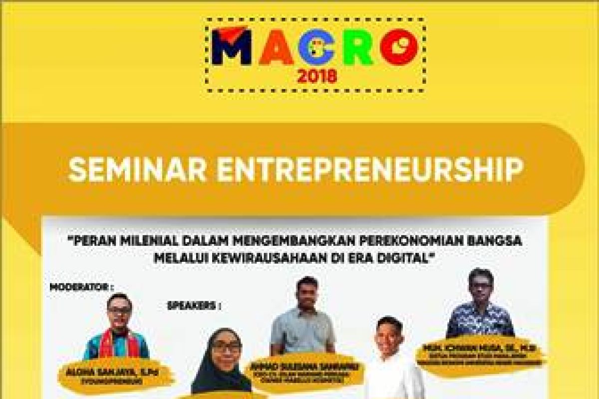 FE UNM gelar Macro hadirkan pembicara entrepreneurship