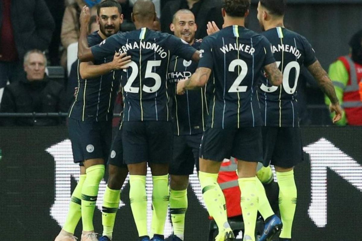 Berikut hasil klasemen sementra Liga Inggris, Manchester City masih memimpin