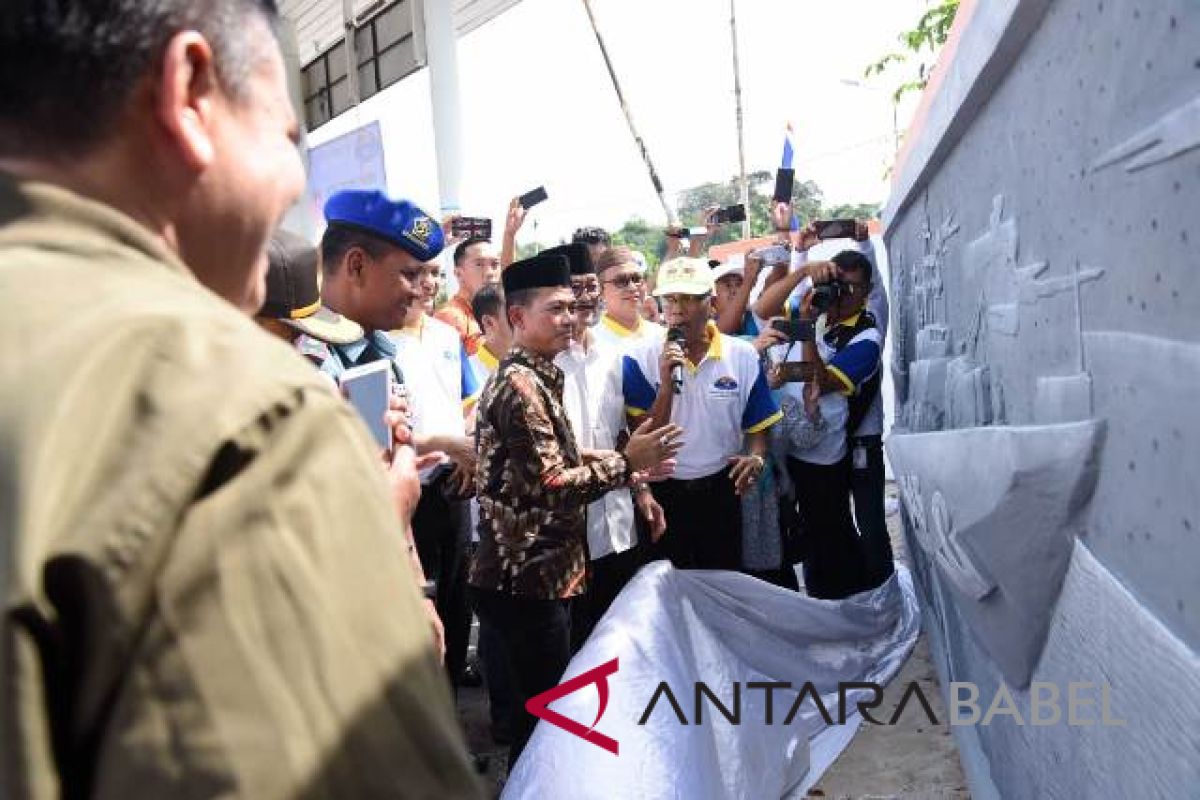 Bupati Bangka resmikan Relief Perjuangan Provinsi Babel