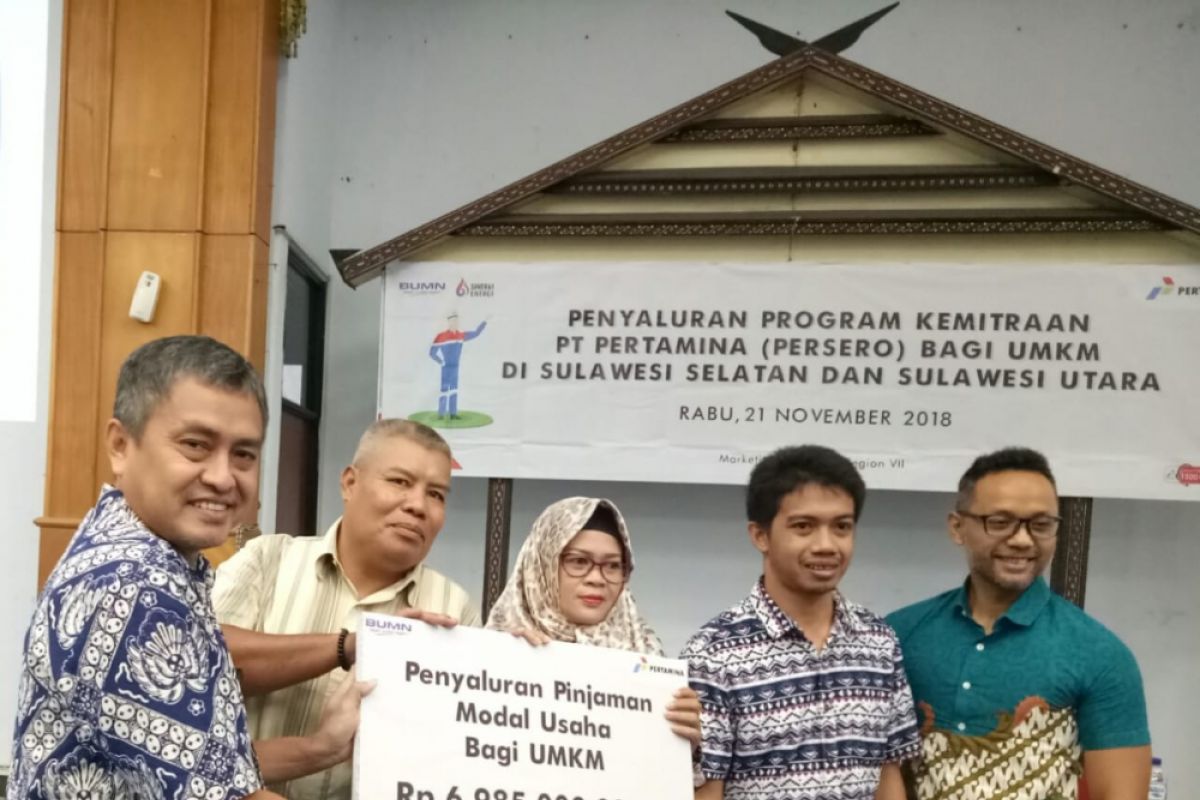 Pertamina salurkan Rp6,9 miliar dana UMKM Sulawesi