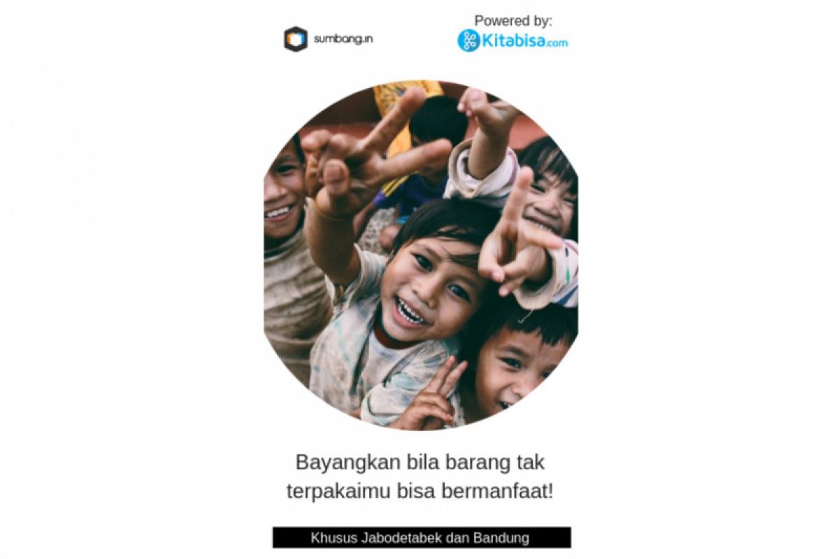 Sumbang.in, platform donasi barang dari Kitabisa.com
