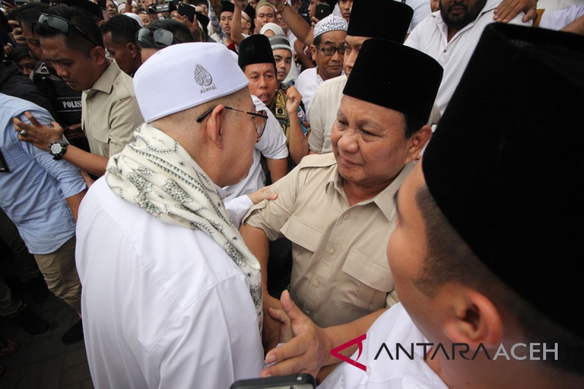 Prabowo berterima kasih diundang ke reuni 212