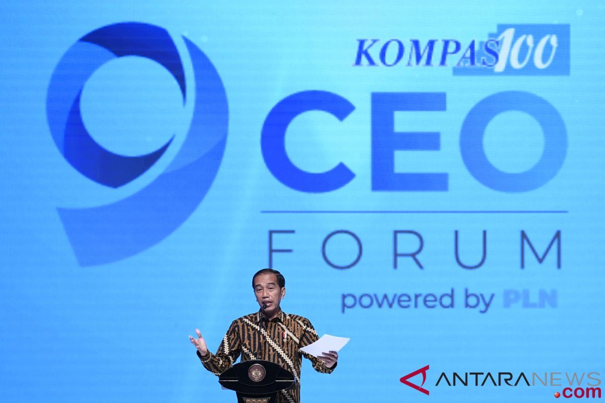 Jokowi urges CEOs of companies in Indonesia to spot opportunities
