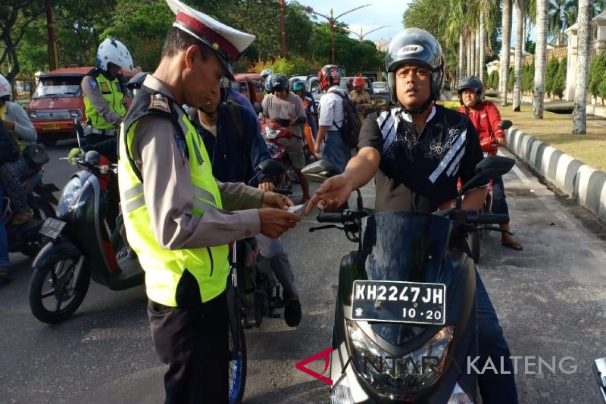 Pelanggar lalu lintas di Palangka Raya meningkat tajam