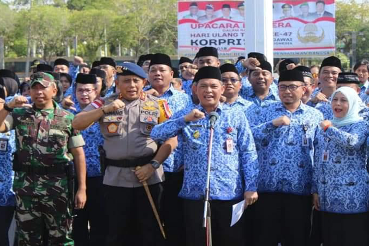 Gubernur menganggap peran Korpri besar dalam membangun Kalteng