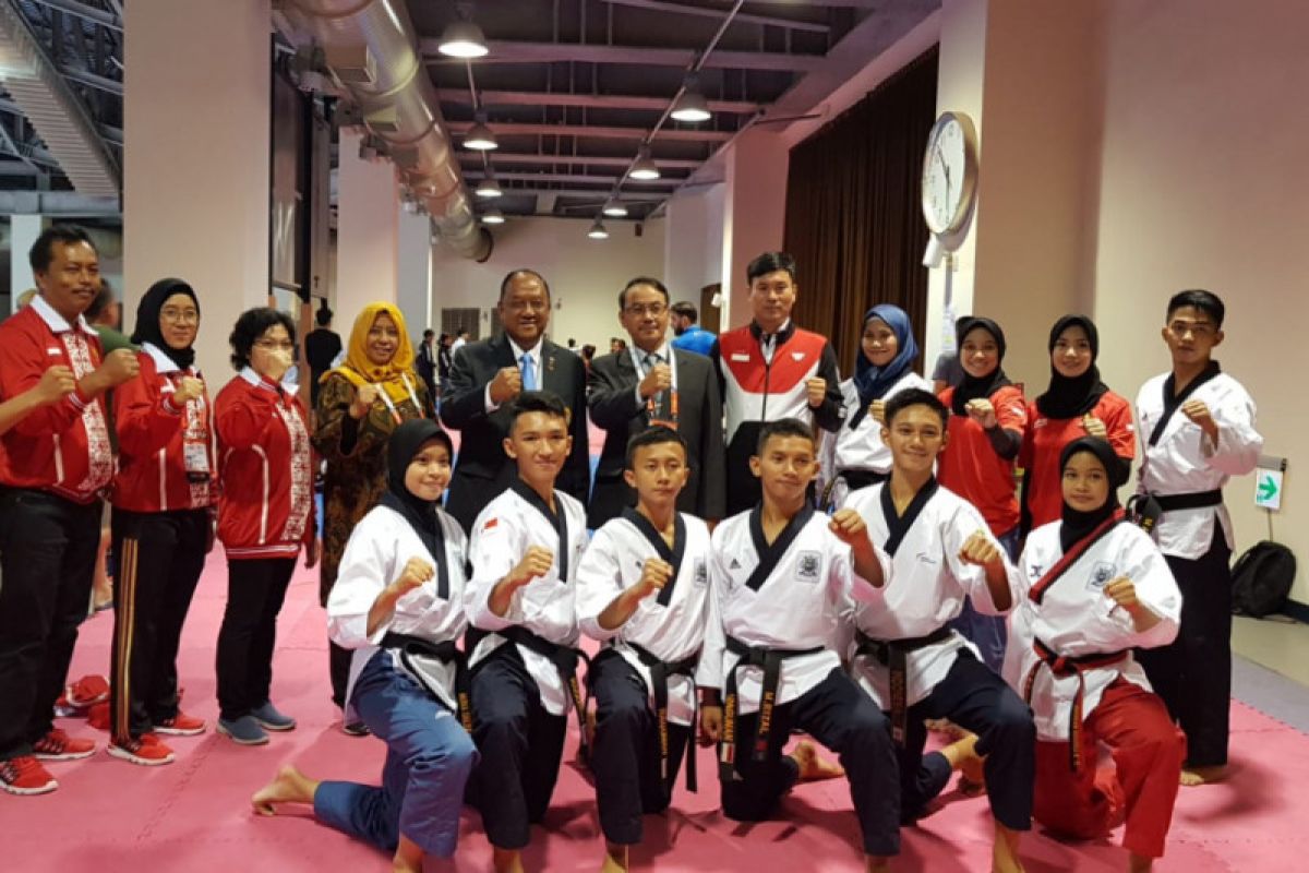 Atlet junior taekwondo menimba ilmu di kejuaraan dunia di Taipei