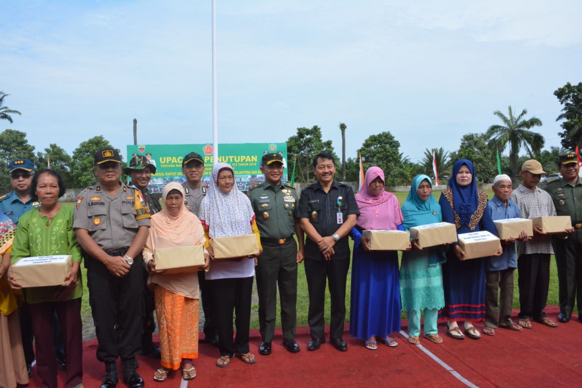 Kasdam Bukit Barisan Tutup TMMD di Langkat