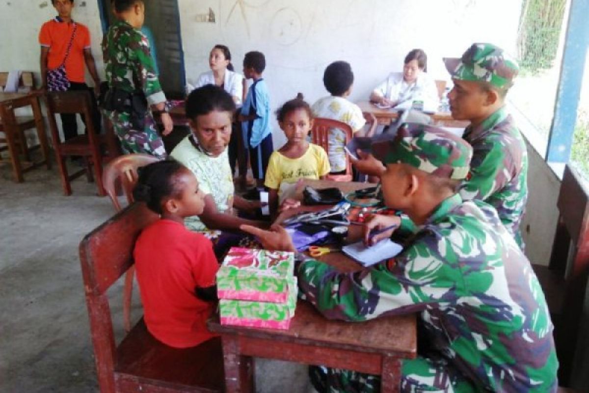 TNI gelar pengobatan massal di perbatasan RI-PNG