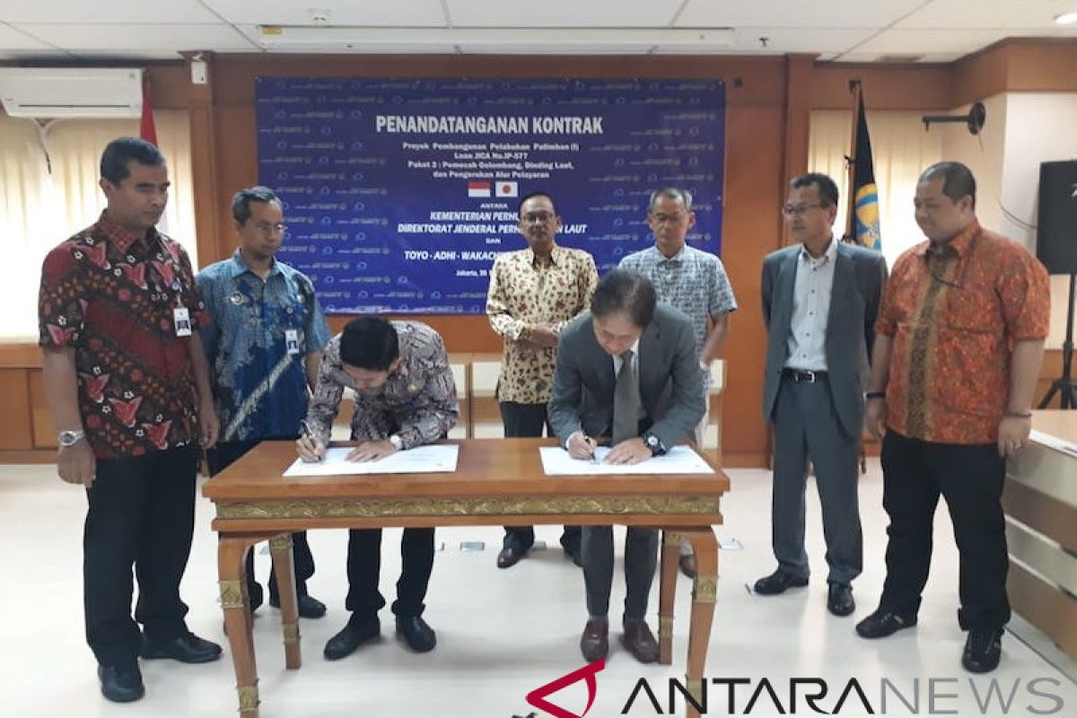Kemenhub tanda tangani kontrak Paket 2 Pelabuhan Patimban Rp1,82 triliun