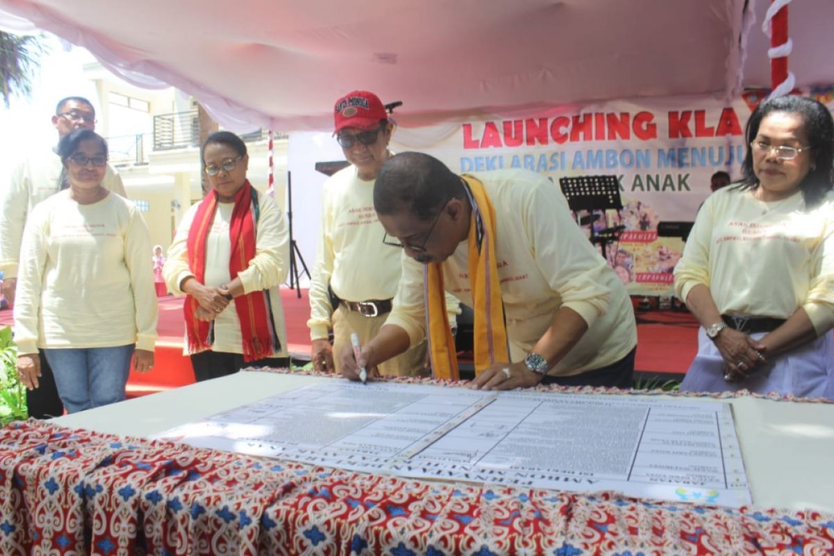 Ambon deklarasi komitmen menuju kota layak anak