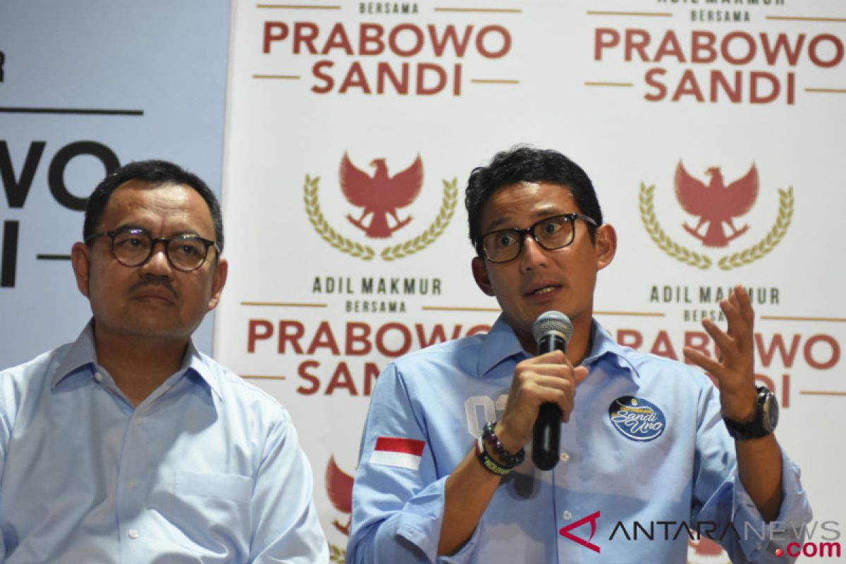 Sandiaga Uno semakin yakin referendum perekonomian Indonesia 2019