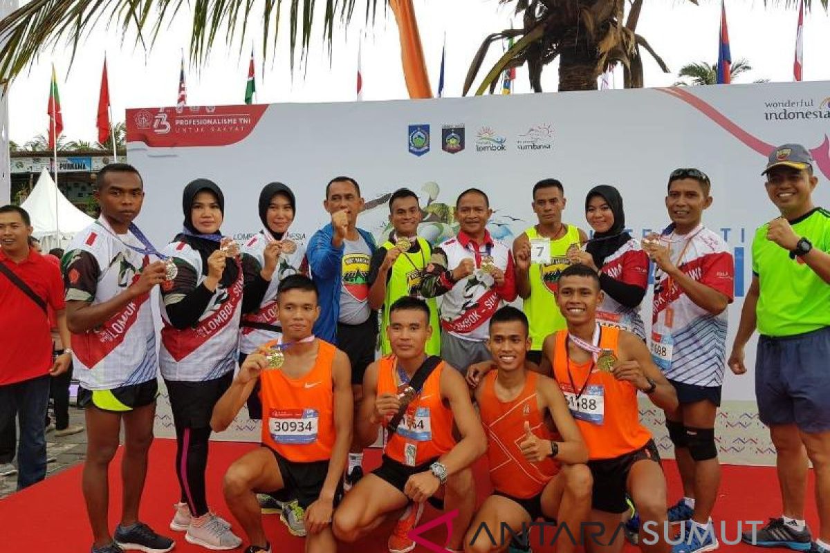 Prajurit Kodam I/BB juara International Marathon