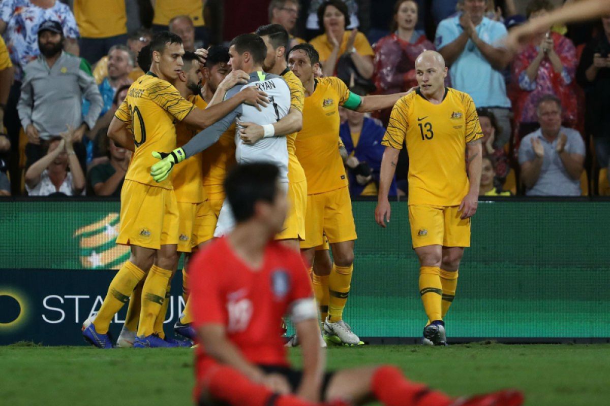 Gol Luongo Amankan Hasil Imbang 1-1 Australia Dengan Korsel