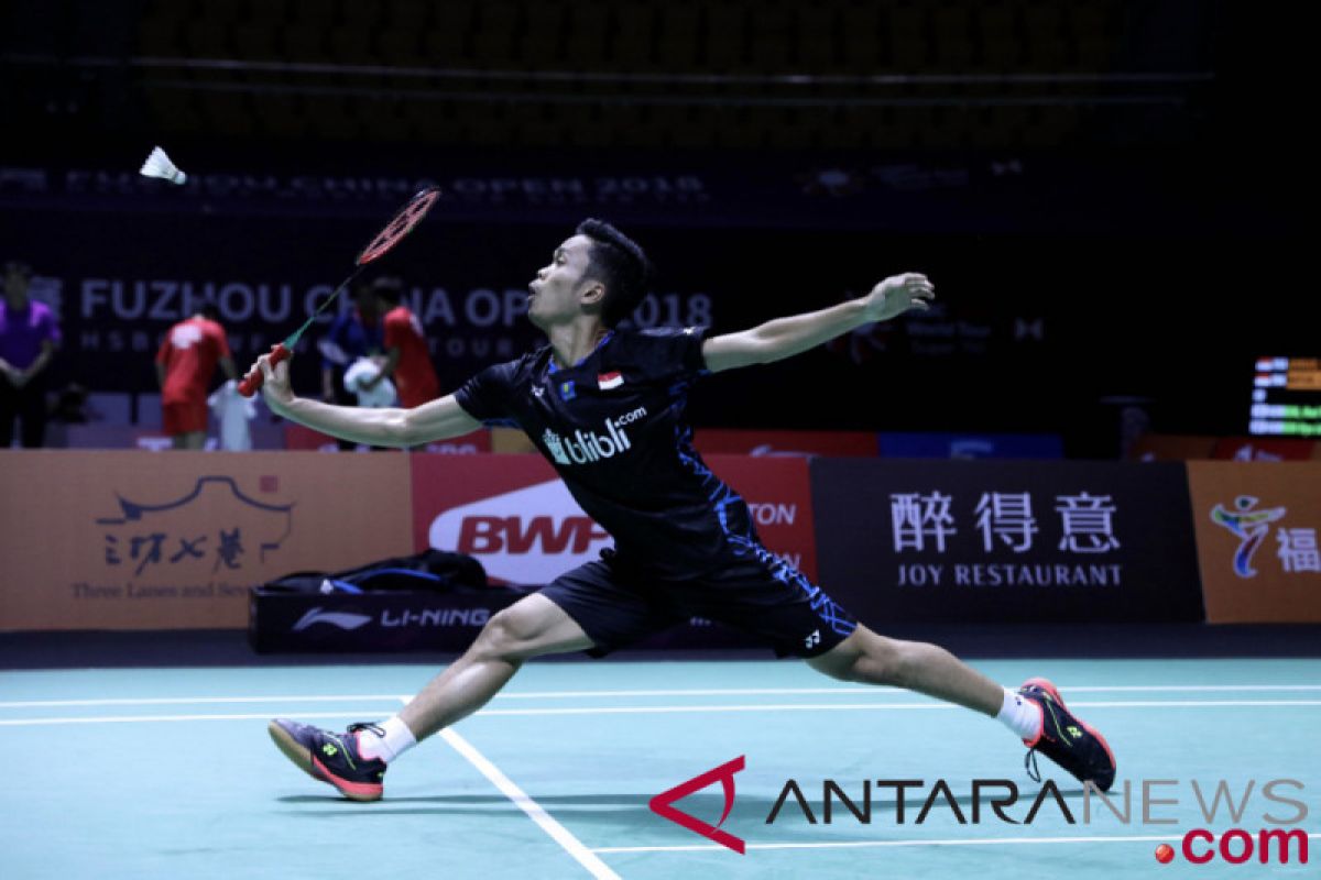 Taklukkan Jojo, Anthony Ginting ke perempat final Fuzhou China Open 2018