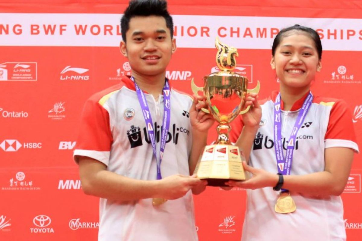 Leo/Indah sabet medali emas BWF World Junior Championships 2018