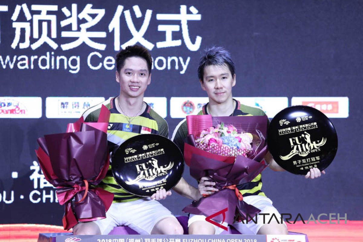 Kevin/Gideon rebut gelar China Terbuka 2018