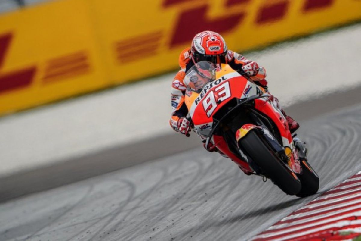 Marquez juara di GP Malaysia, Rossy terjatuh