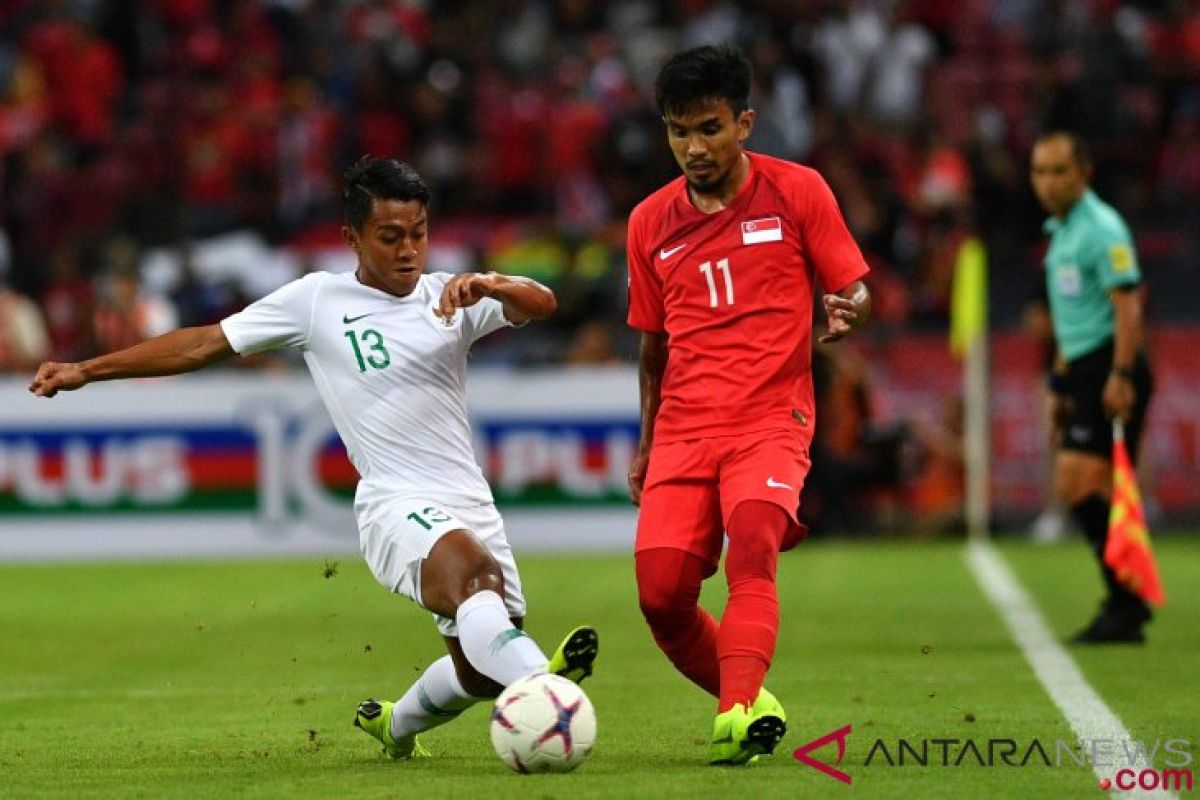Indonesia takluk 0-1 dari Singapura