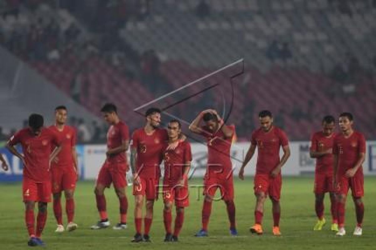 Babak pertama, Indonesia tertinggal 0-1 dari Singapura