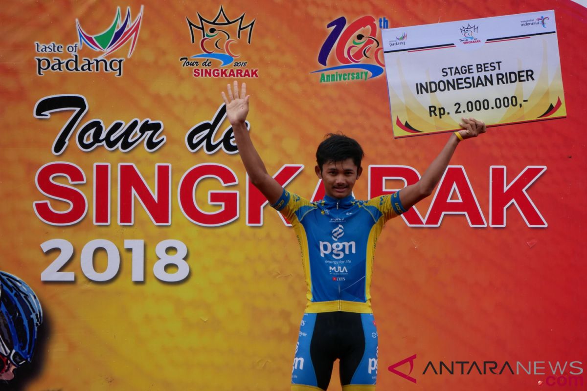 Jamal Hibatullah jadi pebalap Indonesia tercepat etape lima TDS 2018