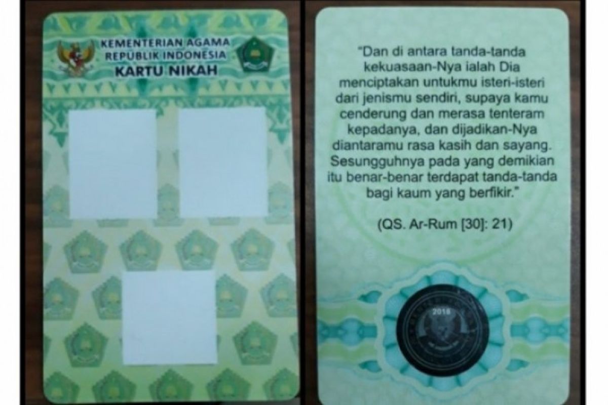 Kemenag Bekasi terbitkan kartu nikah