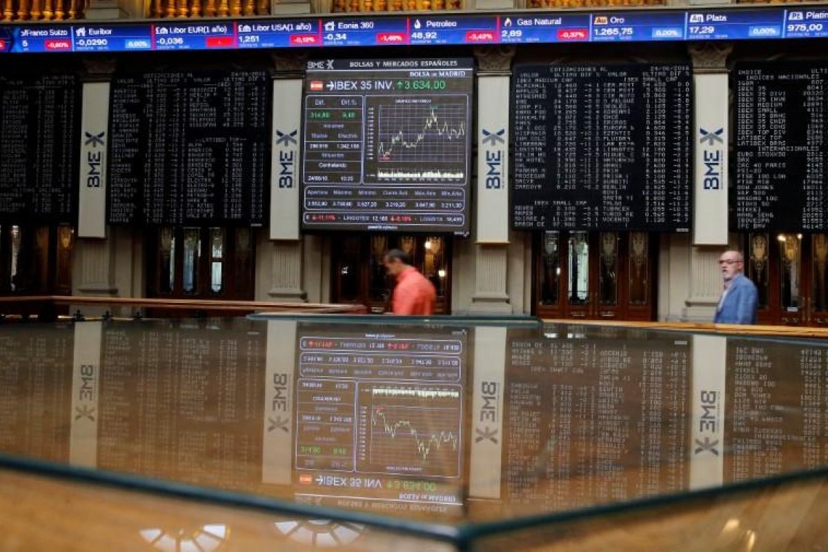 Saham Spanyol "rebound" dengan indeks IBEX 35 naik tajam 3,25 persen