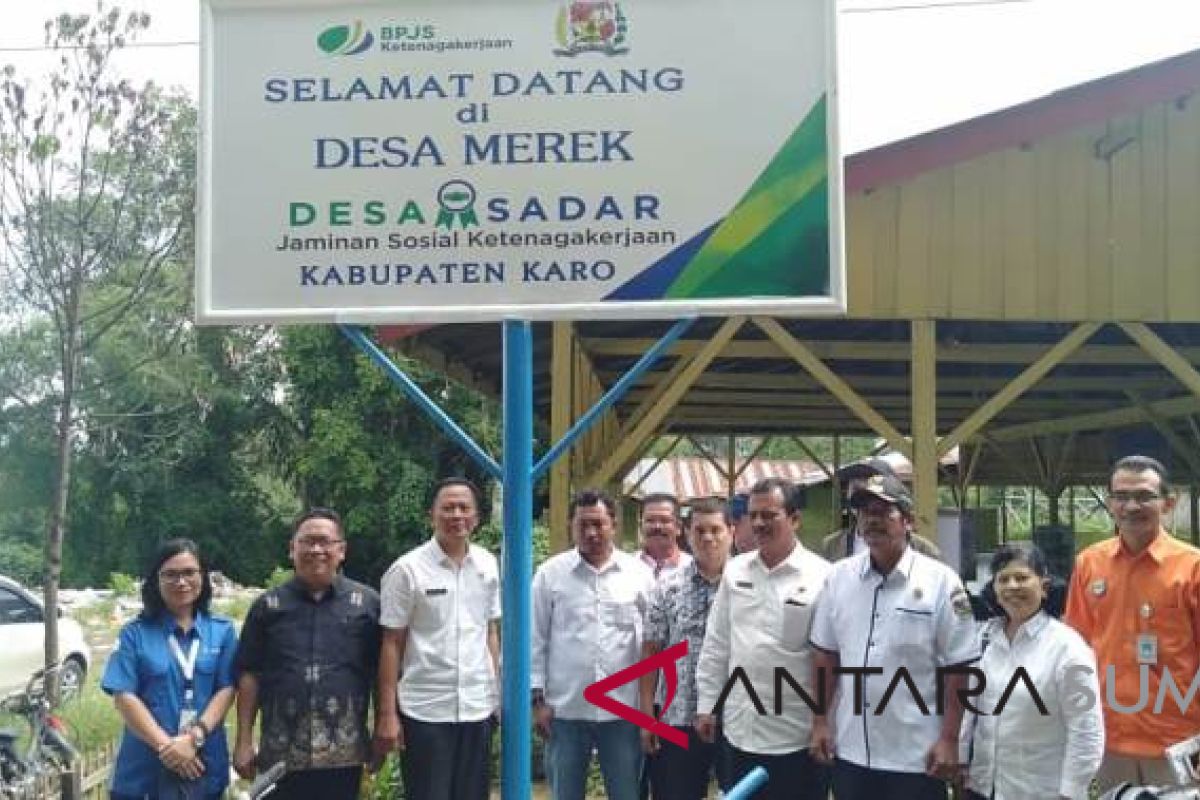 Desa Merek ditetapkan sebagai desa jaminan sosial ketenagakerjaan