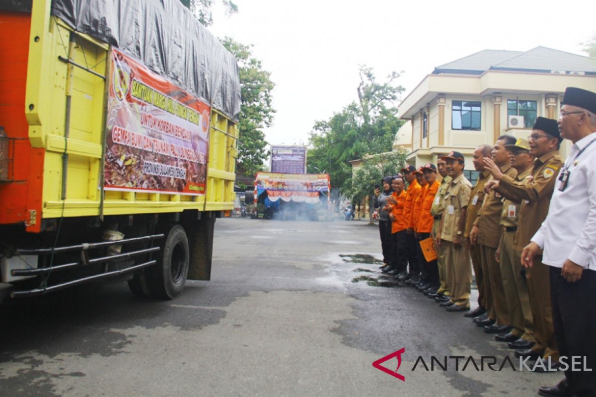 Bantuan Pemkab HST untuk korban Palu dikirim melalui Samarinda