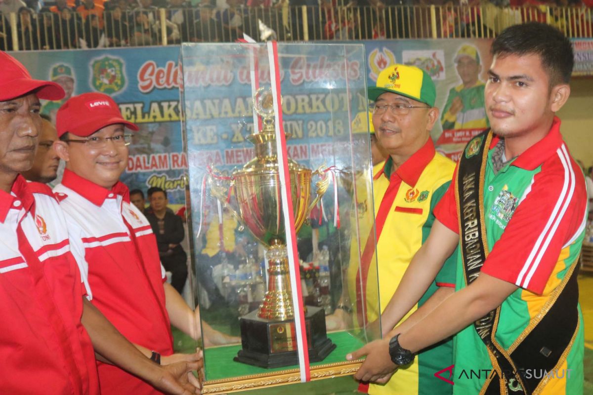 Denai kembali juara umum Porkot Medan
