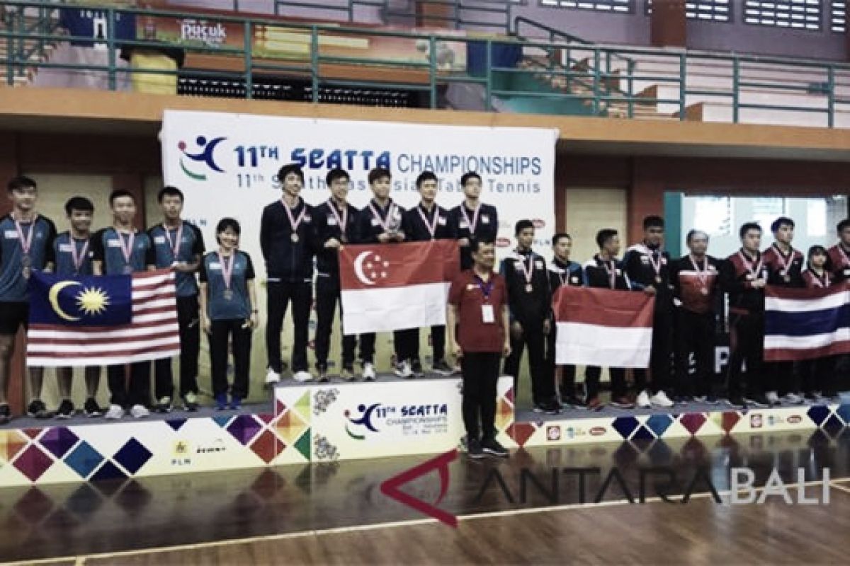 Singapura juara umum "SEATTA table tennis championships"