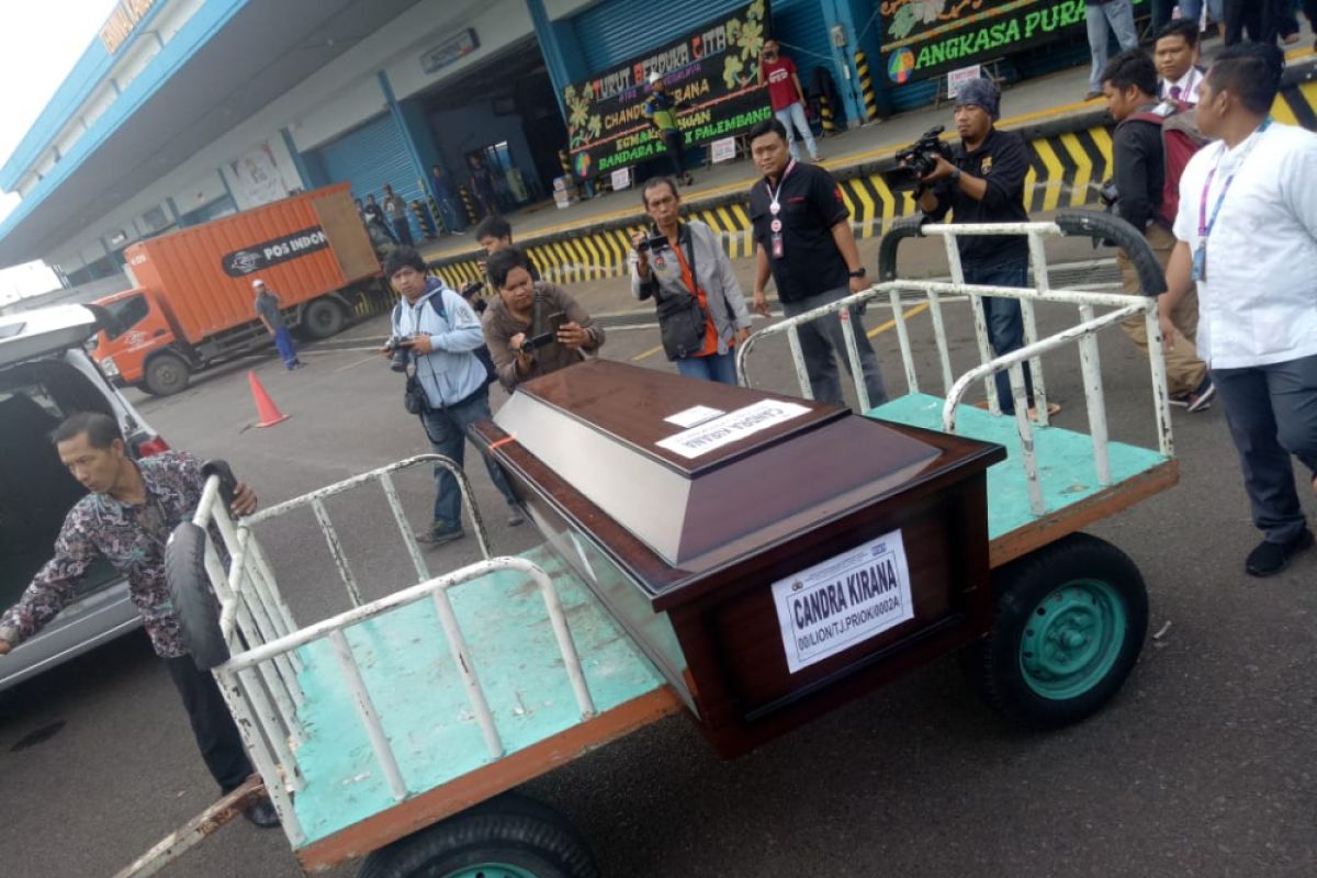 Jenazah korban Lion Air JT 610 tiba di Palembang